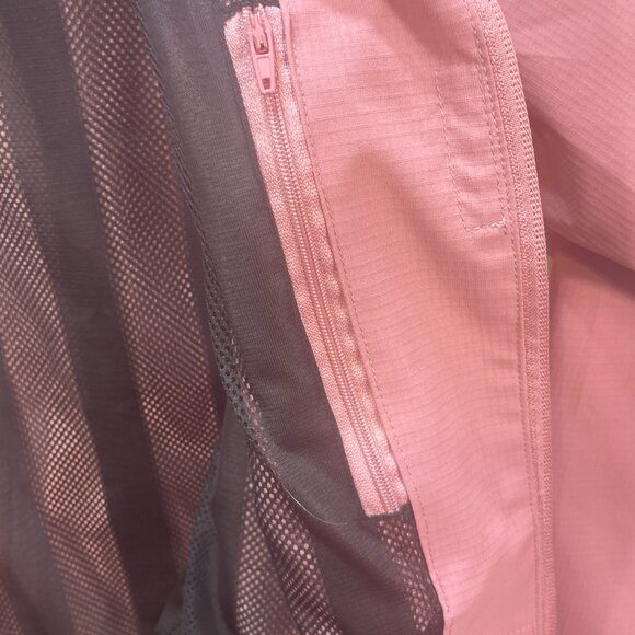 OTU Women's MCM Outdoor Hooded Windbreaker Jacket Small Pink Waterproof Shell - Picture 4 of 12